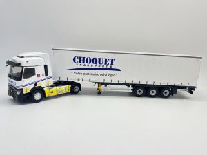 ELI118161 - RENAULT T480 4x2 2021 Rapsdekor mit Anhänger 3 Achsen - Transport CHOQUET