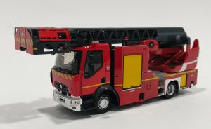 ELI118188 - RENAULT D16 EPC 33 PRX mit Leiter RIFFAUD schwarz Feuerwehr.