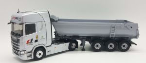 ELI118306 - SCANIA 500S 4x2 mit Mulde Fruehauf 3 Achsen - Transports PREJAM