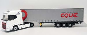 ELI118452 - DAF XG 4x2 mit 3-Achs-Curtainsider-Anhänger, COUE Transport