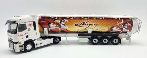 ELI118500 - RENAULT T HIGH 4x2 2023 mit NIGAY-Tankauflieger - Le Caramel feiert Zucker – BRULAS Transport