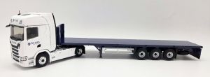 ELI118567 - Scania 500S 4x2 mit 3-achsigem PICARD SOLUTION T2GL-Pritschenwagen