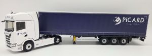 ELI118568 - SCANIA 500S Tautliner 4x2 mit PICARD Solutions 3-Achs-Curtainsider-Anhänger