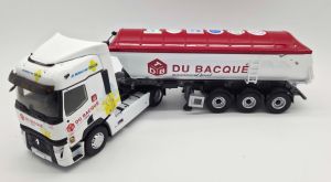 ELI118709 - Renault T 480 4x2 mit 3-achsigem Kipper, TDB DU BACQUE