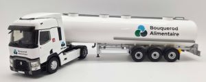 ELI118823 - RENAULT T 460 4x2 mit 3-achsigem Tankwagen, BOUQUEROD ALIMENTAIRE