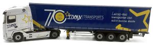 ELI118918 - DAF XG 4x2 mit 3-achsiger Tautliner-Zugmaschine – Transports IDOUX (70 Jahre)