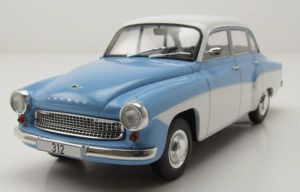 WBXWB124242 - WARTBURG 312 1965 Hellblau und Weiß