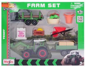 MST12564-C - Set FENDT 209 Vario mit Frontlader, Anhänger, Forstanhänger und Zubehör