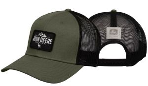 MC13080622OV - John Deere Khaki-Kappe mit schwarzem Netzrücken