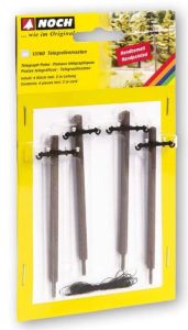 NOC13160 - 4 Telegrafenmasten mit Kabel