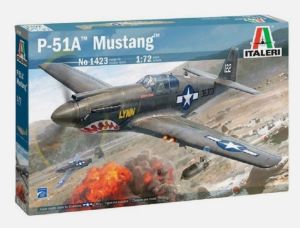 ITA1423 - MUSTANG P-51A Militärflugzeug zum Zusammenbauen und Bemalen