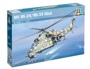 ITA1432 - MIL Mi-24 / Mi-35 Hind Hubschrauber zum Zusammenbauen und Lackieren