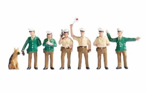 NOC15090 - 6 deutsche Polizisten mit Zubehör