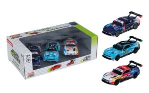 CARRERA15813033 - 3er-Pack FORD Mustang (Friktionsantrieb) – Multimatic Motorsports #64 / Proton Competition #55 / Champion Spirit Livery #64
