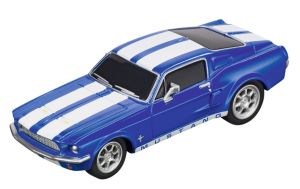 CARRERA15817085-B - FORD Mustang 1967 Blau/Weiß (Friktionsantrieb)