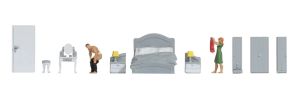 NOC16287 - Themenfiguren-Set – Schlafzimmer