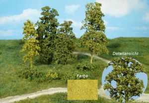 HEK1670 - 15 Bäume und Sträucher aus Naturfasern – hellgrün