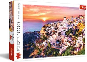 TRF10435 - Puzzle 1000 Teile Ein Sonnenuntergang über Santorini