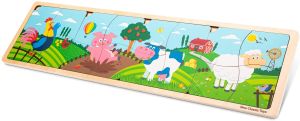 NCT10450 - Holzpuzzle 4 in 1 Tiere auf dem Bauernhof