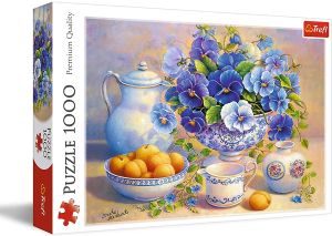TRF10466 - Puzzle 1000 Teile Der blaue Blumenstrauß