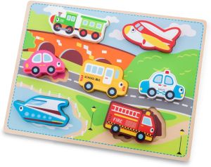 NCT10520 - Puzzle 7-teilige Transportfahrzeuge aus Holz