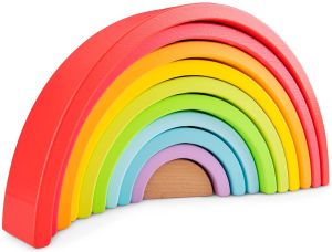 NCT10825 - Regenbogen zum Stapeln aus Holz