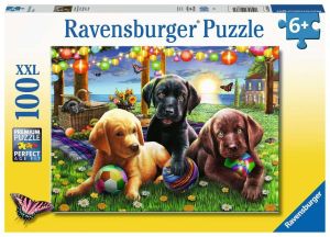 RAV128860 - 100 Teile Puzzle Hunde Picknick