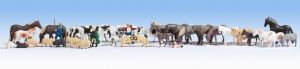 NOC16049 - Verschiedene Nutztiere mit Bauern und Hirten
