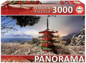 EDU18013 - 3000-teiliges Puzzle Berg Fuji und Chureito-Pagode in Japan