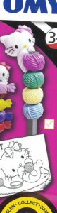 T8872D - Deko-Wollknäuel HELLO KITTY für Bleistift mit einer Färbung