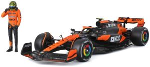 BUR28040N - McLaren MCL38 #4 Miami GP 2024 mit L. Norris-Figur
