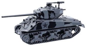 GREEN28170-D - 1976 Sherman M4 Long Barrel Tank Schwarz aus der Black Bandit-Serie in Blisterverpackung