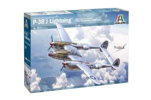 ITA2834 - Kampfflugzeug LOCKHEED P-38J E.T.O. Lightning zum Zusammenbauen und Bemalen