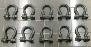YCC639 - 10 Schäkel 150/200 Tonnen (ohne Gewinde Bolzen + Muttern)
