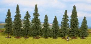 NOC25086 - 9 Weihnachtsbäume 8 bis 12 cm