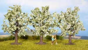 NOC25511 - 3 Blühende Obstbäume weiß 4;5 cm