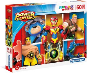 CLE26458 - Puzzle Maxi 60 Teile POWER PLAYERS - 62x42 cm