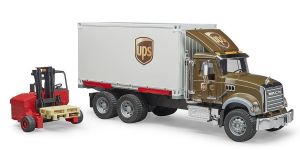BRU2828 - Lkw MACK GRANITE UPS mit Hubwagen