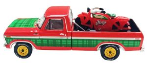 GREEN30564-E - Roter Ford F-250 von 1978 aus der Weihnachtskollektion 2025, noch in Originalverpackung.