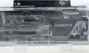 GREEN31150-A - FORD F-150 1979 und FORD Taurus 1986 der Polizei von Detroit ROBOCOP 2 in Blisterverpackung.