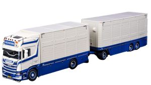IMC32-0231 - SCANIA Serie R High Roff 4x2 Lkw und Anhänger 1+2 Achsen Viehtransport BERGMA