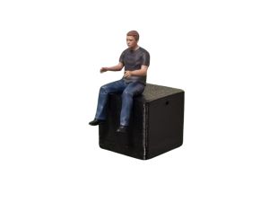 ATLAN32098_GRISF - Fahrer in Hose und T-Shirt dunkelgrau