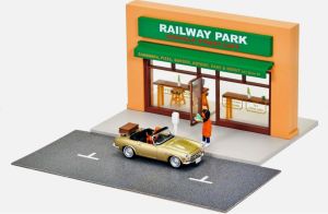 TOM335269 - Caféterrasse mit goldener Honda S800 und Zubehör