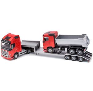 EMEK33715 - VOLVO FH16 6x4 rot mit 3-Achs-Fahrzeug und 6x4 Kipper