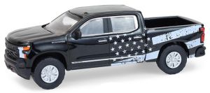 GREEN35300-F - CHEVROLET Silverado 2023 Stars Stripes Edition aus der BLUE COLLAR Serie (in Blisterverpackung)