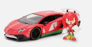 JAD36264 - Lamborghini Aventador SV mit Knuckles-Figur - Sonic