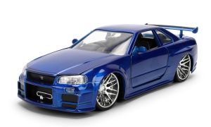 JAD37704 - 1999 Blauer Nissan Skyline GT-R (Fast & Furious)