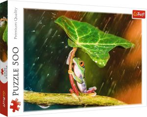 TRF37288 - Puzzle 500 Teile Der Frosch im Regen