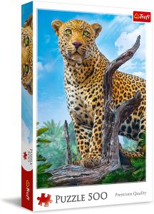 TRF37332 - Wilder Leopard 500 Teile Puzzle