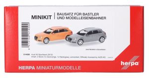 HER014090 - AUDI A3 2012 orange und grau – 2 Teile zum Zusammenbauen